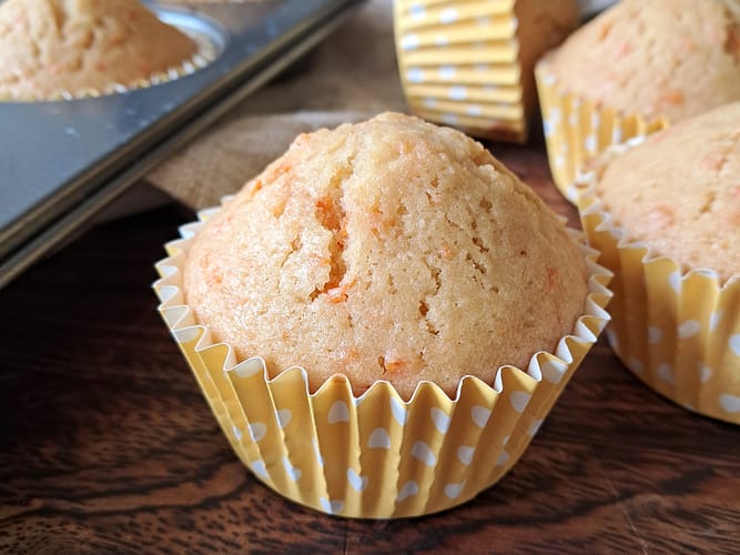 Whole wheat carrot muffin